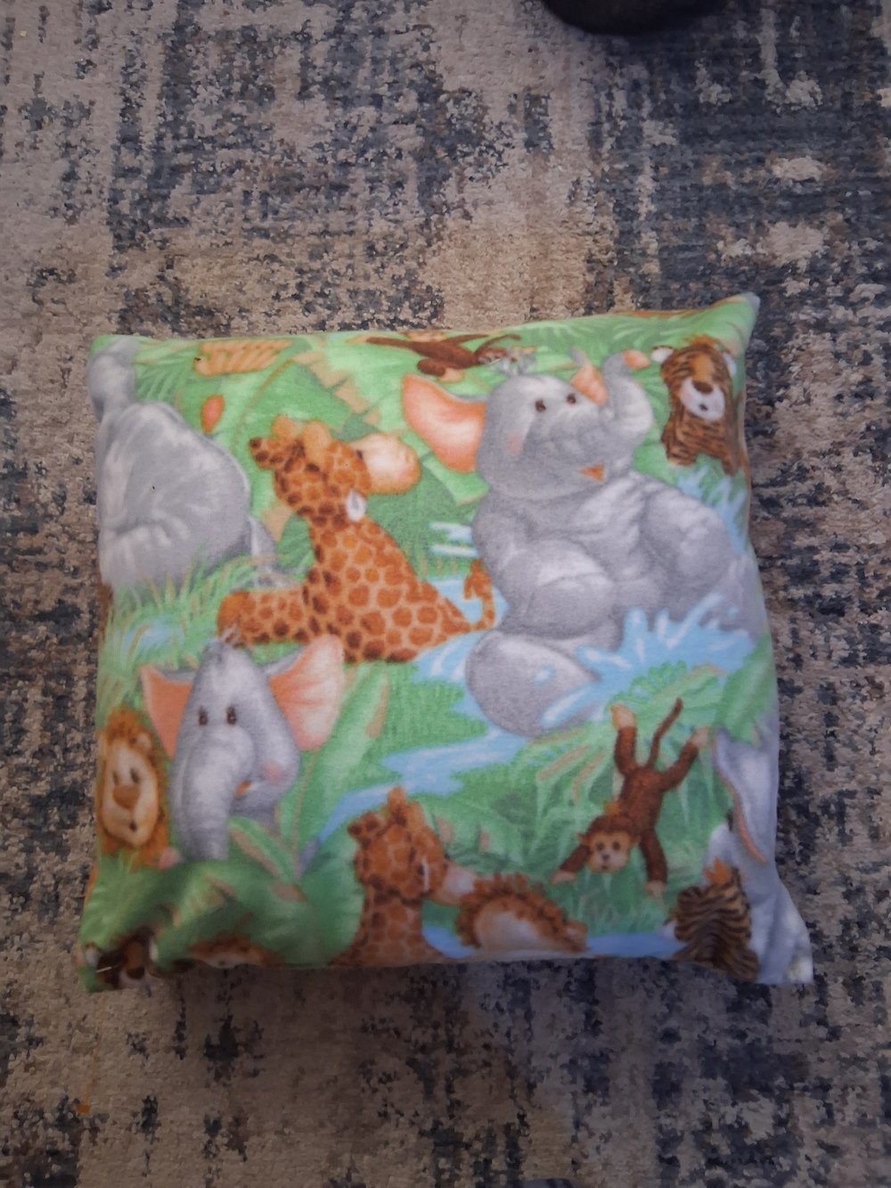 Green Safari Animal Print Pet Pillow